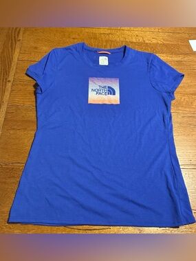 The North Face Women's Royal Blue Short Sleeve Logo Tee